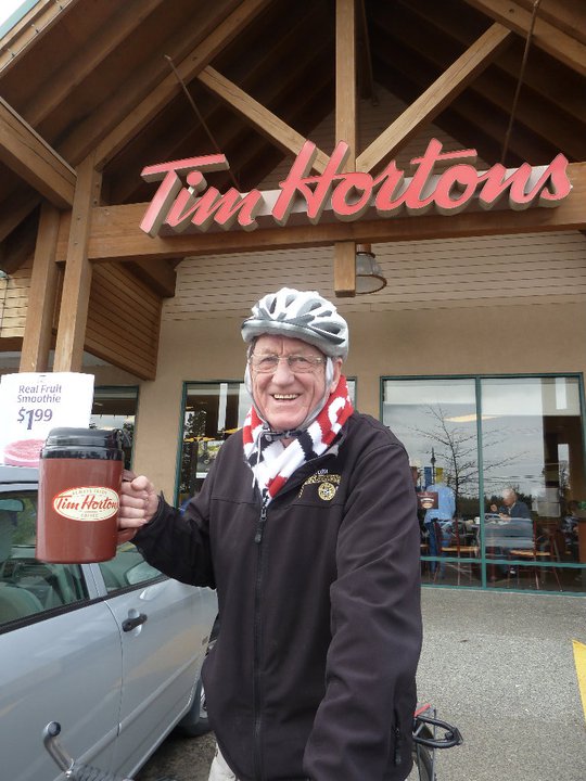 Harold at Tim Horton's